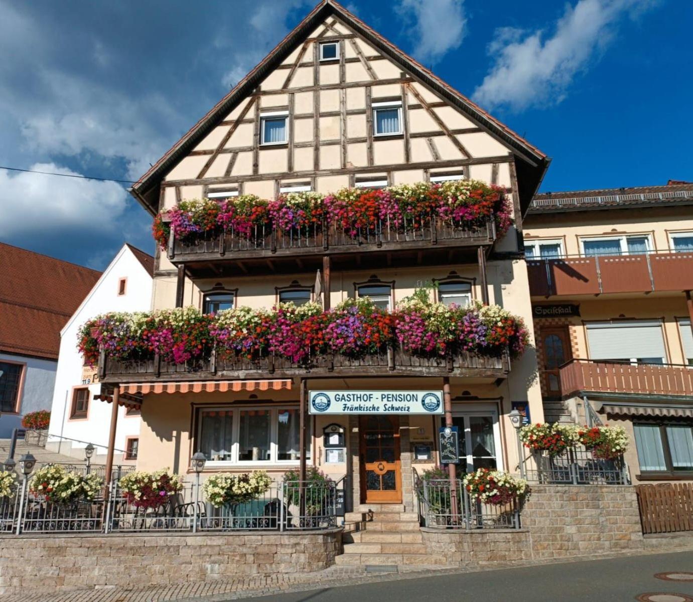 Gasthof-Pension Fraenkische Schweiz Obertrubach Екстер'єр фото